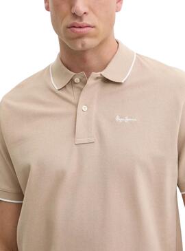Polo Pepe Jeans Hans beige para hombre