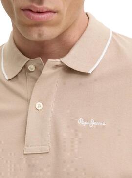 Polo Pepe Jeans Hans beige para hombre