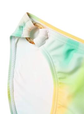 Bikini Name It Zelia estampado verde para niña