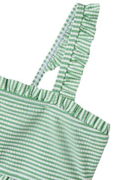 Bikini Name It Zaid rayas verde para niña