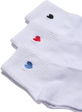 Pack 3 Calcetines Pieces Mova blanco para mujer