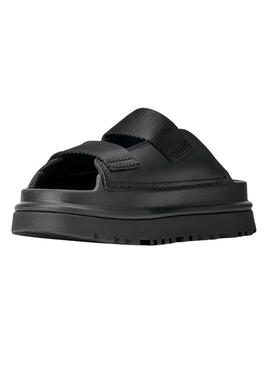 Sandalias UGG GoldenGlow Slide negro niño y niña