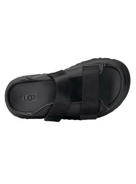 Sandalias UGG GoldenGlow Slide negro niño y niña