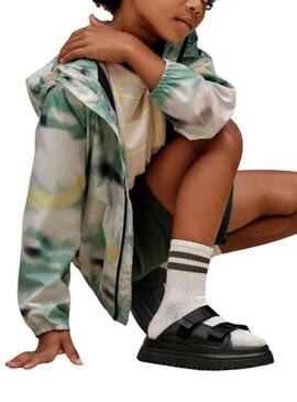 Sandalias UGG GoldenGlow Slide negro niño y niña