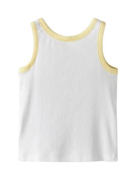 Top Name It Hasinna Slim blanco para niña