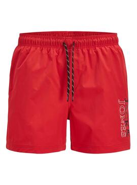 Bañador Jack And Jones Maui rojo para niño