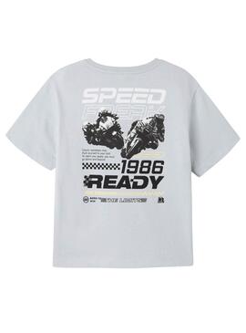 Camiseta Name It Hold regular gris para niño