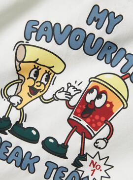 Camiseta Name It David Regular blanco para niño