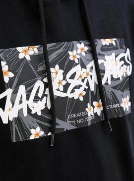 Sudadera Jack and Jones Hawaii Shape azul marino para hombre