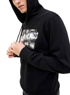 Sudadera Jack and Jones Hawaii Shape azul marino para hombre