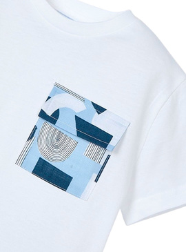 Camiseta Mayoral Weekend Vibes Blanco Para Niño