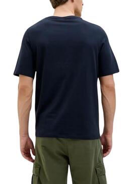 Camiseta Jack and Jones Hawaii Shape azul marino para hombre
