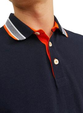 Polo Jack and Jones Paulos azul marino para hombre