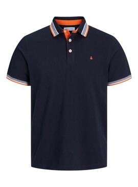 Polo Jack and Jones Paulos azul marino para hombre