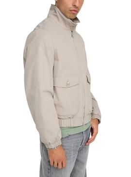 Cazadora   Only and Sons Ron beige para hombre  