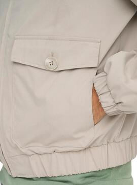 Cazadora   Only and Sons Ron beige para hombre  