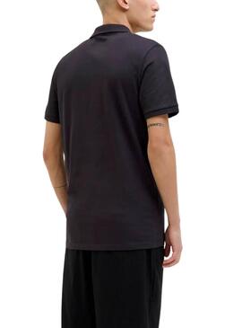Polo Jack and Jones Jersey negro para hombre