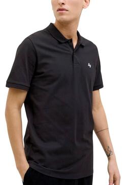 Polo Jack and Jones Jersey negro para hombre