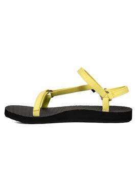 Sandalia Teva Original Universal Slim amarilla para mujer 