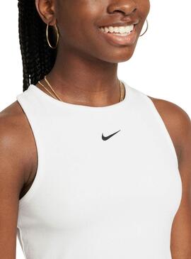 Camiseta Nike de tirantes blanco para niña