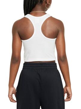 Camiseta Nike de tirantes blanco para niña