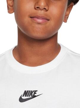 Camiseta Nike Sportswear blanco para niño