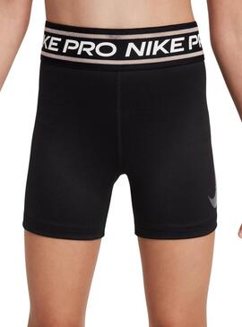 Mallas Nike Pro negro para niña