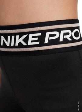 Mallas Nike Pro negro para niña