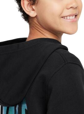 Sudadera Nike Sportswear Club negro para niño y niña