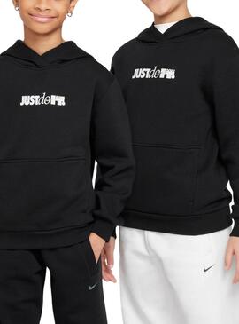 Sudadera Nike Sportswear Club negro para niño y niña