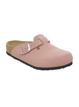 Zuecos Birkenstock Tokio rosa para niña