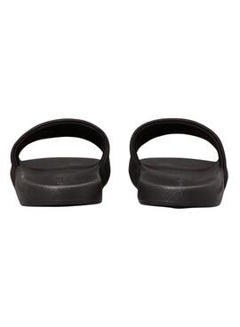  Chanclas Calvin Klein Jeans Monogram Hardware negro para mujer 