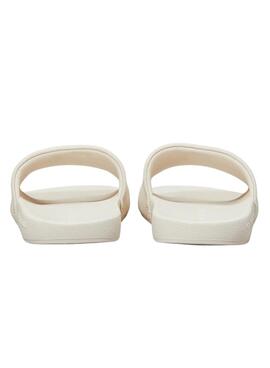 Chanclas Calvin Klein Jeans Monogram Hardware beige para mujer 