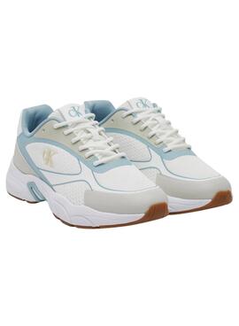 Zapatillas Calvin Klein Jeans  Retro  blanco para mujer 