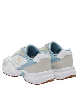 Zapatillas Calvin Klein Jeans  Retro  blanco para mujer 