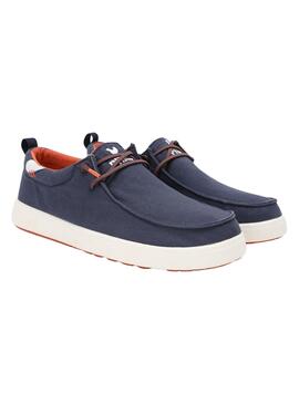 Zapatos Walkin Pitas Wallabi Biarritz marino para hombre