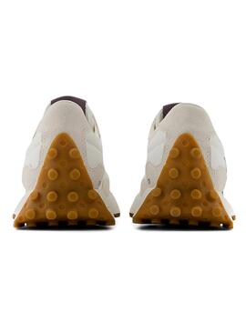 Zapatillas New Balance 327 beige y morado para mujer