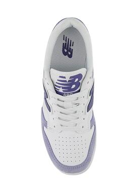 Zapatillas New Balance 480 blanco y malva para mujer