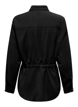 Sobrecamisa Only Aris cargo negro para mujer
