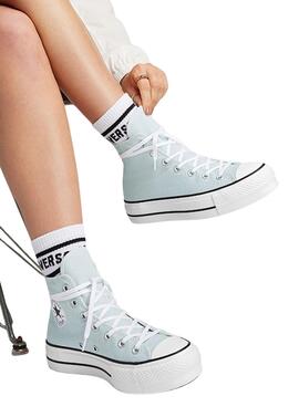 Zapatillas Converse Chuck Taylor All Star plataforma azul turquesa