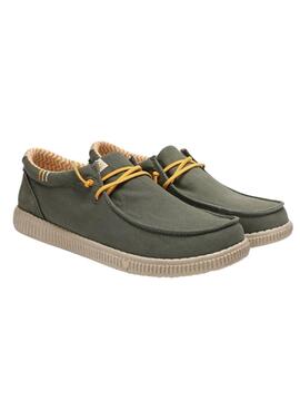Zapatos Walkin Pitas Wallabi verde para hombre