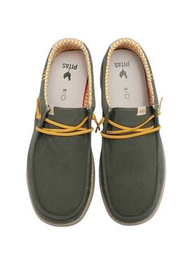 Zapatos Walkin Pitas Wallabi verde para hombre