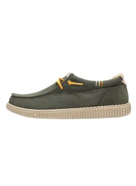 Zapatos Walkin Pitas Wallabi verde para hombre