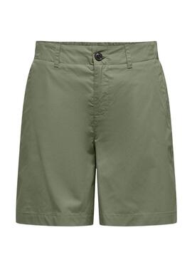 Bermudas Only Zora verde para mujer