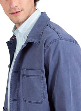 Sobrecamisa El Ganso Garment azul marino para hombre