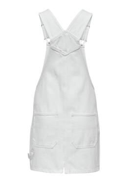 Vestido peto Only Linn blanco para mujer