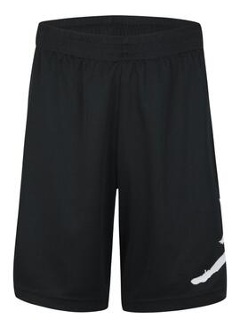 Bermudas Jordan Wrap negro para niño