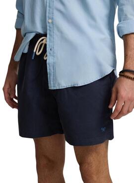 Bañador Silbon Liso marino para hombre