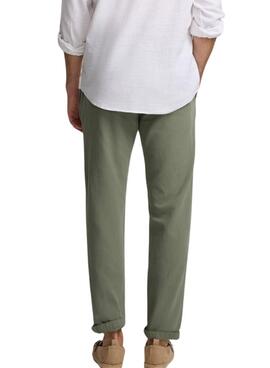 Pantalón Silbon Sport Chino Liso verde para hombre