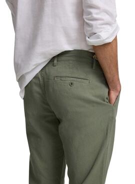 Pantalón Silbon Sport Chino Liso verde para hombre